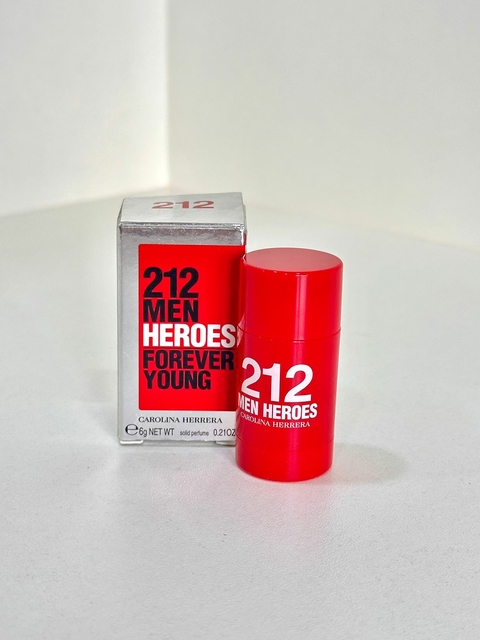 212 Men Heroes Forever Young Solido Bastão 6g - Original