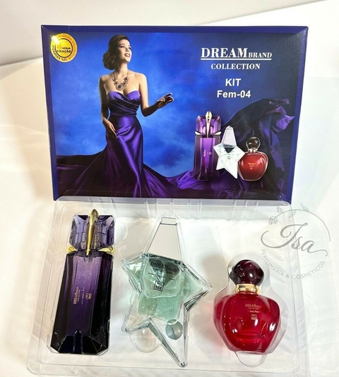 Kit n° 04 com 3 Perfumes 25ml- Dream Brand Colletcion
