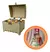 Baúl De Madera Mdf 3 Mm Cofre Redondo 10 Pzas Armable - comprar en línea