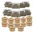 Kit De 10 Servilleteros + 12 Tortilleros Armables Mdf - comprar en línea