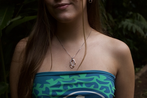 Conjunto orgânico misto (colar e brinco) - comprar online