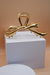 Presilha de Cabelo Laço Ferro Dourado 10cm