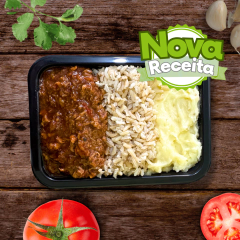 Barbecue de cana com arroz e purê de batata inglesa (Nova receita) - comprar online