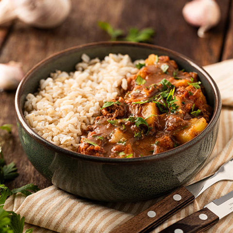 Vaca atolada com Aipim e Arroz Integral - comprar online