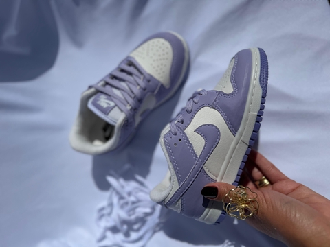 Nike Dunk Low infantil (GS) - Lilás & Branco