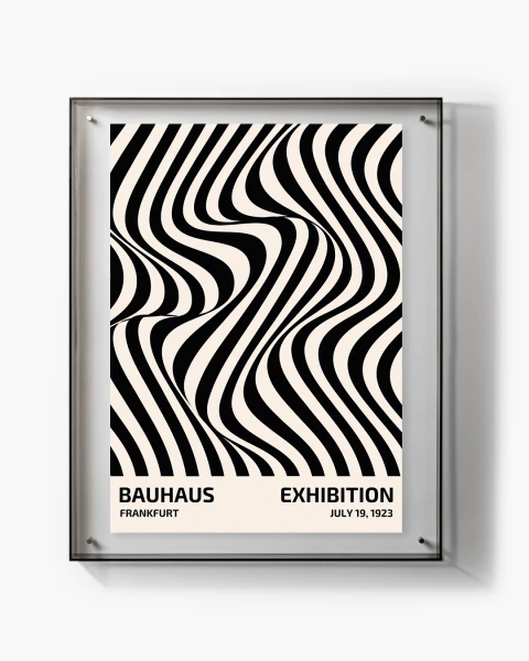 Cuadro con póster de exposición Bauhaus, Frankfurt, 1923 - comprar online