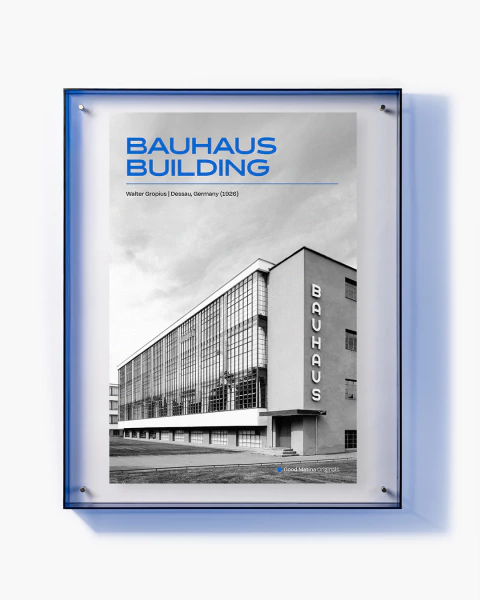 Edificio Bauhaus - Íconos de la arquitectura enmarcados - comprar online
