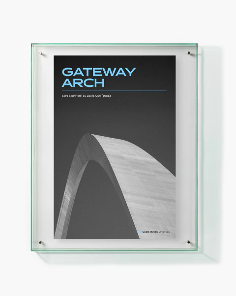 Gateway Arch - Íconos de la arquitectura enmarcados - comprar online