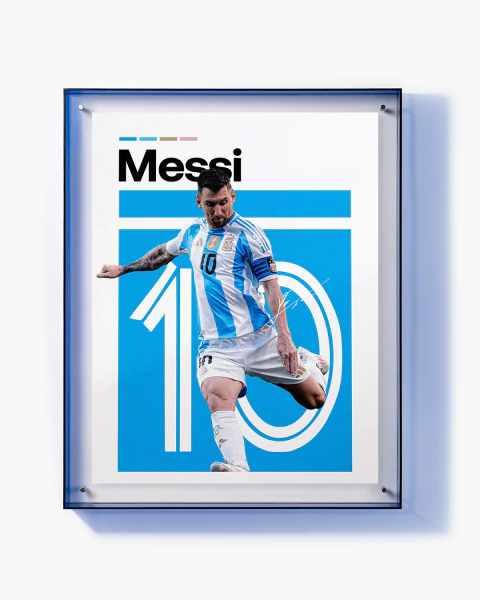 Póster Messi - Íconos del fútbol en acrílico - comprar online