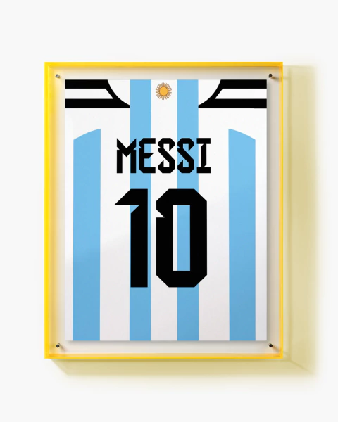 Póster de camiseta de Messi - De la cancha a tu pared - comprar online