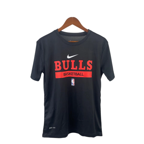 T-Shirt Black Nike Dri-fit Chicago Bulls Training - buy online