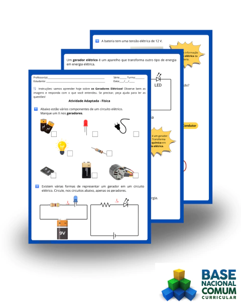 Elementos do Circuito Elétrico - Alfabetização - (cópia) - buy online