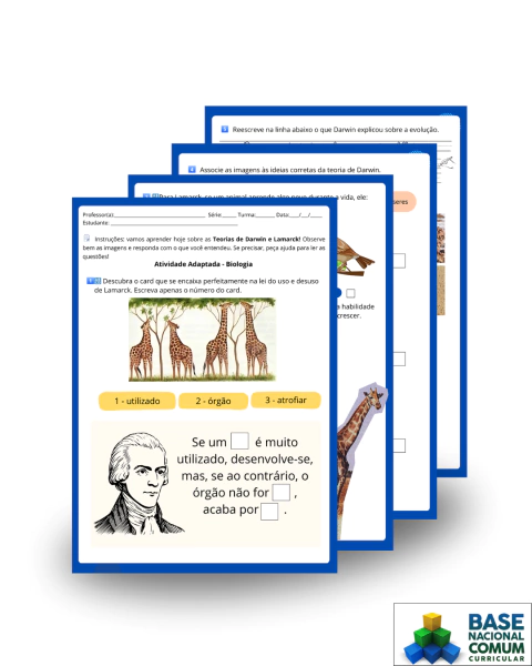 As Teorias de Lamarck e Darwin - buy online
