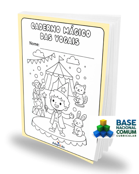 Caderno Mágico das Vogais