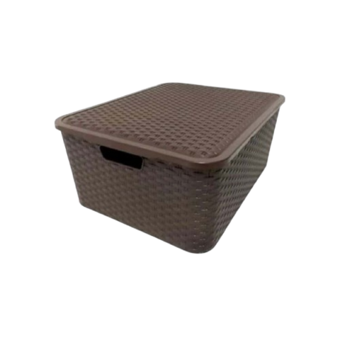 Canasta simil ratan grande - comprar online