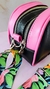 Bandolera Brooklyn negra con detalles fucsia - tienda online