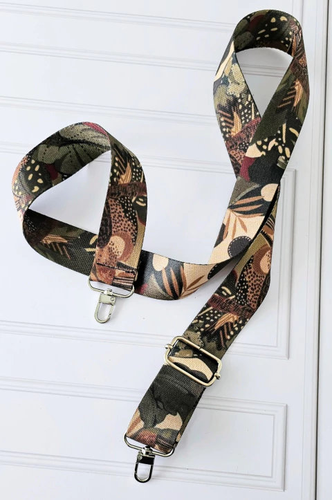 Correa sublimada flores marrones - comprar online