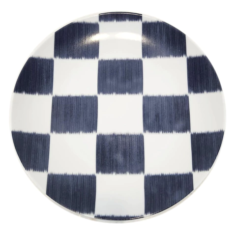 Prato de Jantar Xadrez Zanzibar - Entreposto