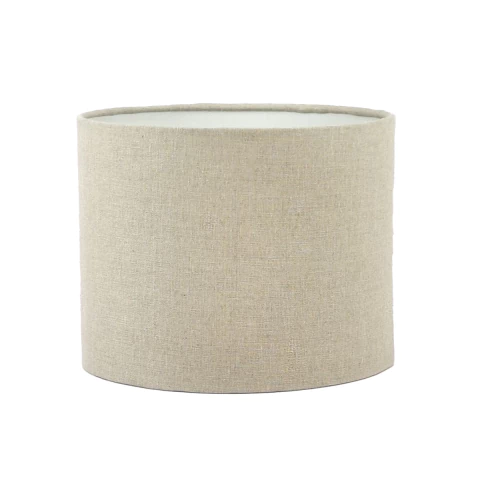 Cúpula Cilíndrica Lisa em Linho Bege - P