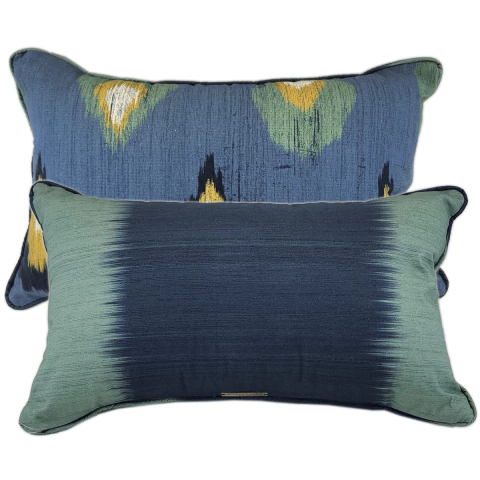 Almofada Decorativa Rim Ikat Denim - Entreposto