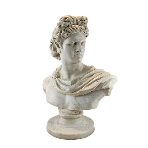 Escultura Arte Mitologia Clássica Busto de Apolo