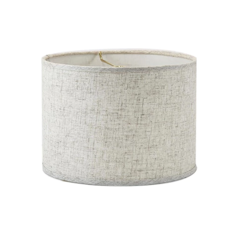 Cúpula Cilíndrica Lisa em Voil Linen Natural