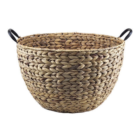 Cesta de Fibra Natural com Alças - G