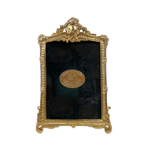 Porta Retrato Vitoriano - Shell Ouro