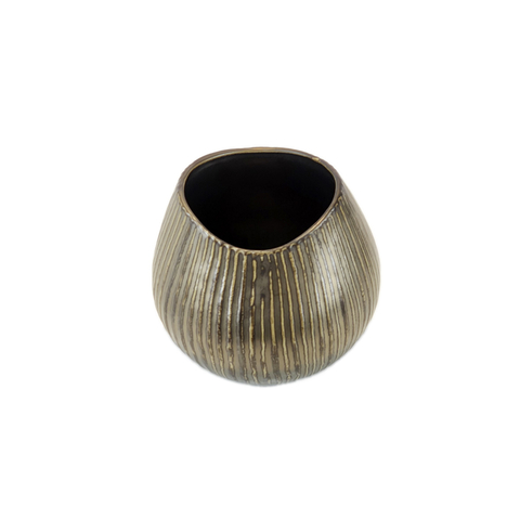 Vaso em Cerâmica Bronze - Linha Art Pottery.