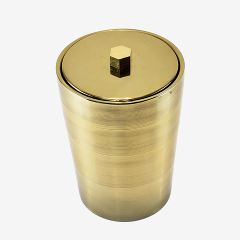 Balde de Gelo Inox Dourado com Tampa