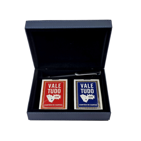 Caixa de Baralho Montana Azul Marinho