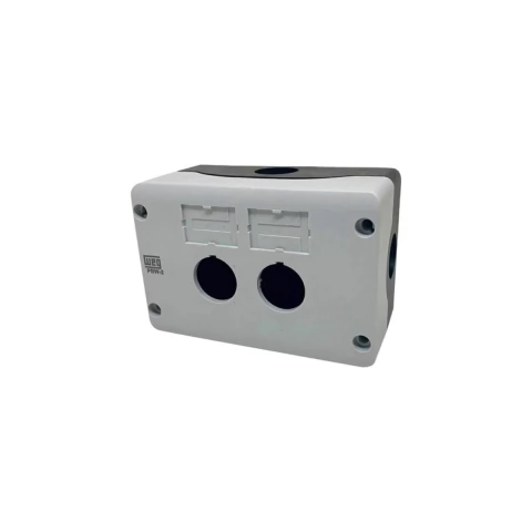 Caixa Botoeira 2 Furos 22mm Plástica Ip66 Cinza Pbw-2 Weg - comprar online