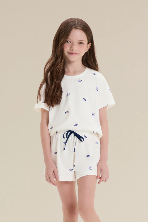 Pijama Infantil Feminino Algodão Umbrella - comprar online