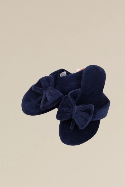 Chinelo Dedo Rasteiro Plush Laço - comprar online