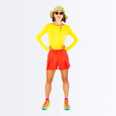 Shorts Alfatrail Laranja