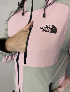 Campera de Dama con Trampa para la Nieve (Rosa/Gris)