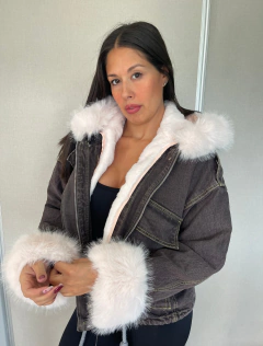 Campera Denim con Piel desmontable en internet