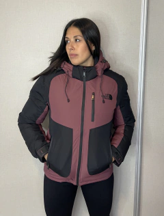Campera de Dama con Trampa para la Nieve (Bordo/Negro) - indumentaria diamante