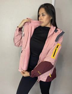Campera de Dama 2 en 1 - (Rosa/Bordo) - tienda online