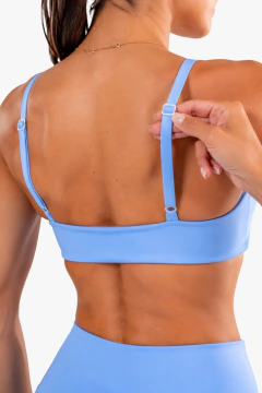 Conjunto Fitness Blackout Baby Blue - Equilibrium Fitness