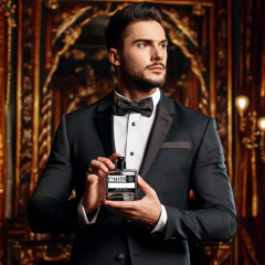 Perfume contratipo Similar Jubilation 40 para homens, inspirado no Gadis Contratipo N° 1241, exibido por homem elegante