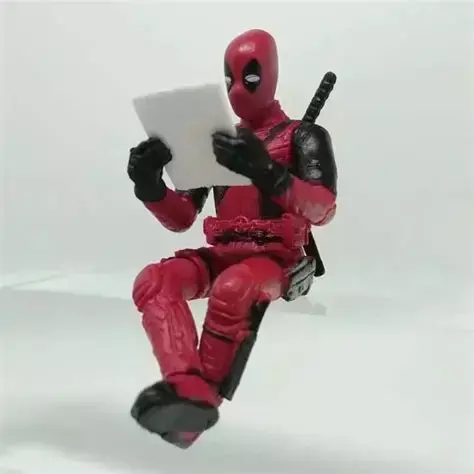Mini Action figure Deadpool sentado | Marvel