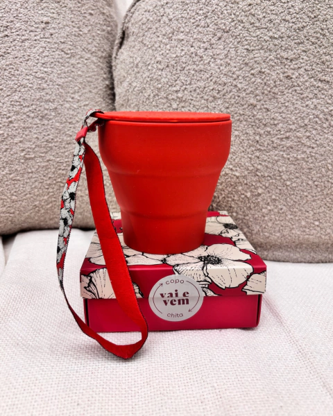 Copo Vai e Vem Vermelho 300ml Farm - comprar online