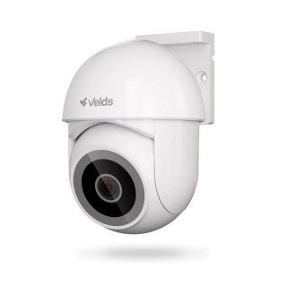 Câmera Inteligente Wi-Fi Externa 360° Velds, 2K com Visão Noturna e Detecção de Corpo Humano