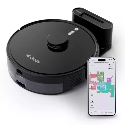 Aspirador de Pó Robô Velds, 3 em 1, Wi-Fi, Mapeamento via App e Limpeza Multi superfície, Navegação LiDAR, Bivolt - comprar online