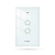 Interruptor inteligente Wi-Fi Velds branco com dois botões touch, design minimalista e símbolo de conexão Wi-Fi