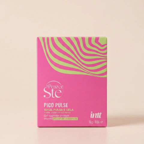 Pico Pulse Melancia INTT Gel Sugador Excitante que Gela e Pulsa 16g
