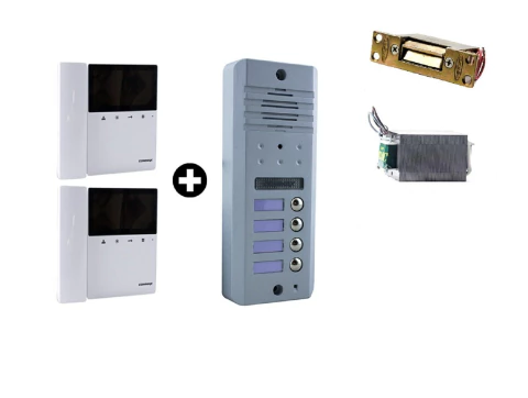 Portero eléctrico visor mon-43k desde 2 hasta 10 timbres + 10 monitores (COMMAX)