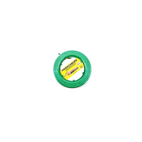 Cinta pasacable plástica con alma de acero ø5mm 120kgf 10 metros c/porta-pasacable