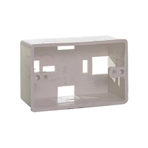 Caja exterior plastca 118x75x46mm p/cablecanales pr6002 marfil (ROKER)
